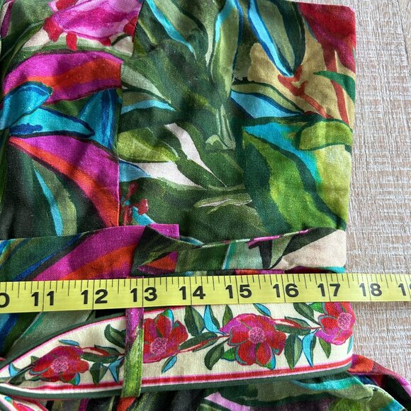 Farm Rio Jardin de Reve Floral Multicolor Print Romper Size Large NWT - Picture 11 of 16